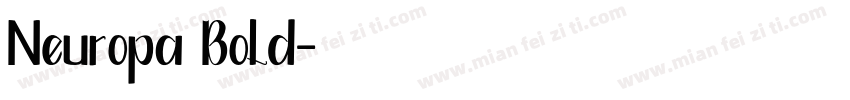 Neuropa Bold字体转换